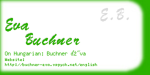 eva buchner business card